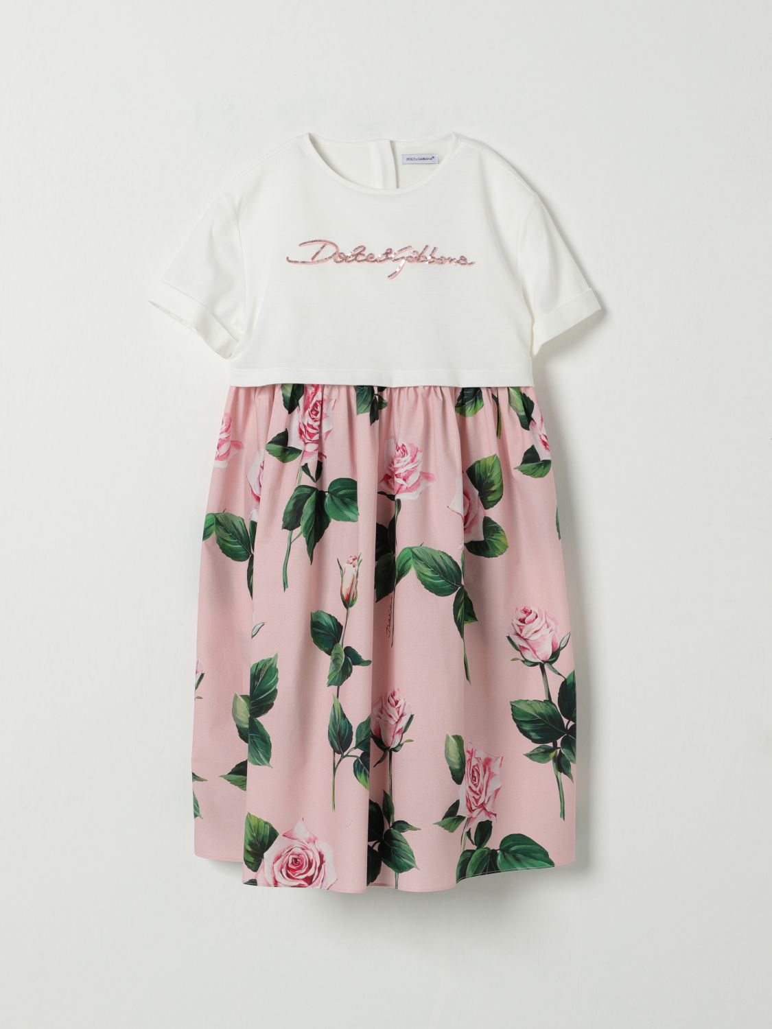 DOLCE & GABBANA DRESS: Dress kids Dolce & Gabbana, Pink - Img 1