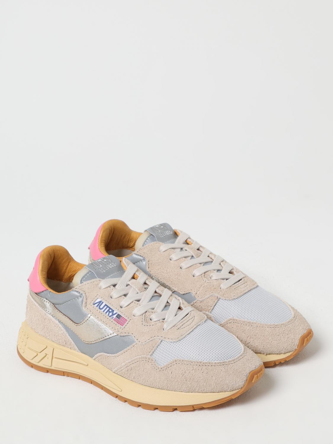 AUTRY SNEAKERS: Sneakers Reelwind Autry in camoscio e mesh , Beige - Img 2