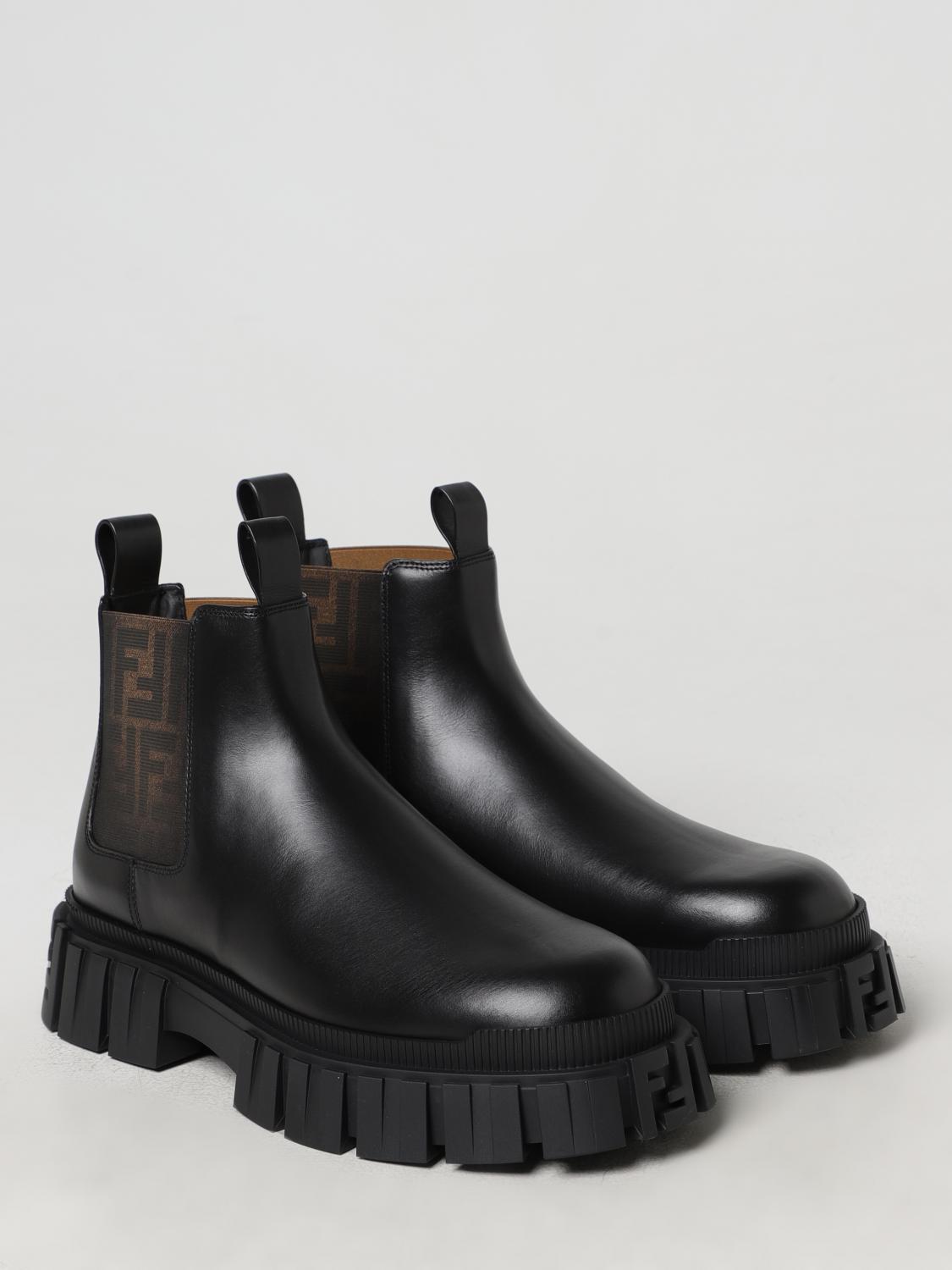 FENDI BOOTS: Shoes men Fendi, Black - Img 2