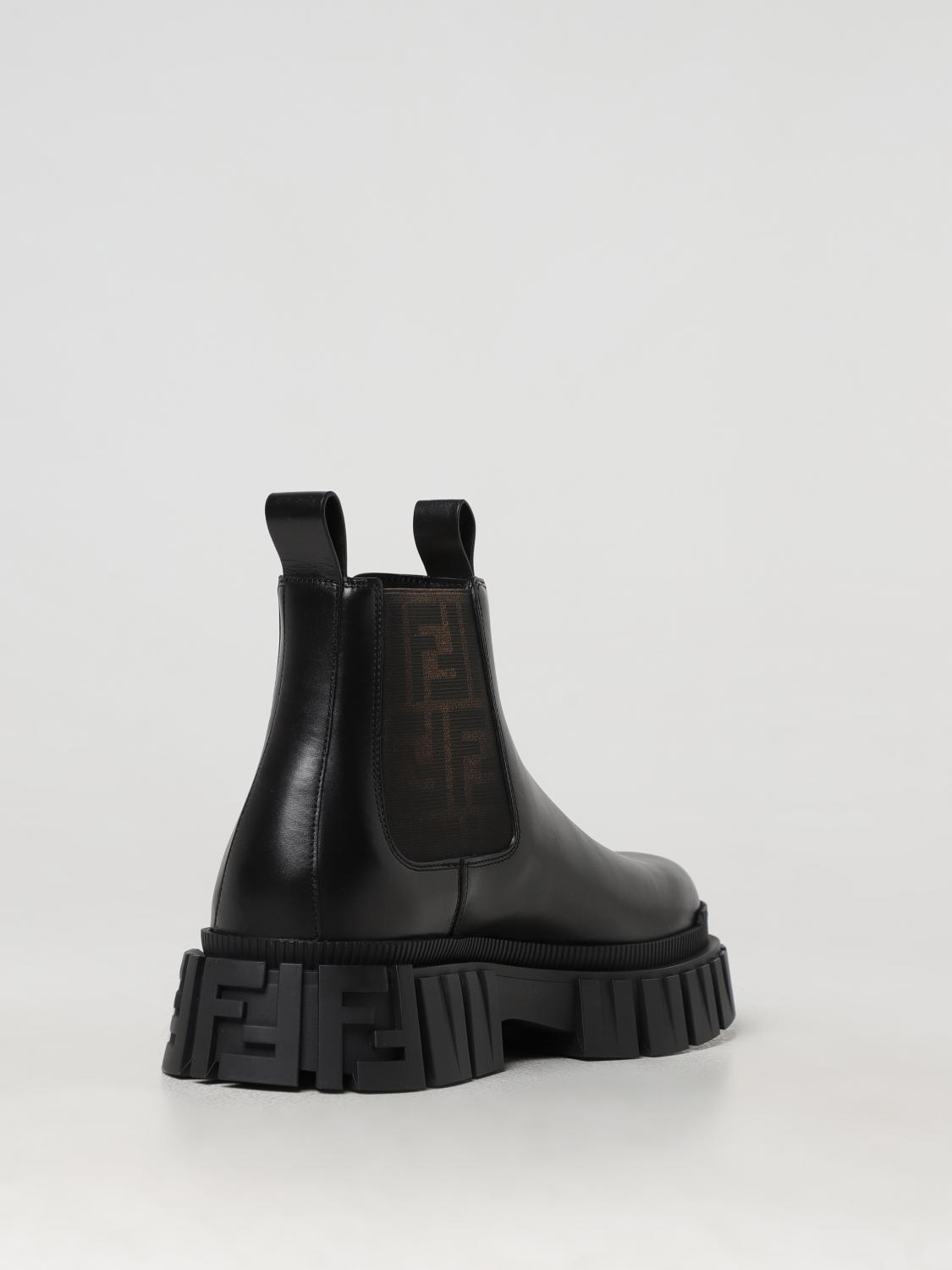 FENDI BOTAS: Zapatos hombre Fendi, Negro - Img 3