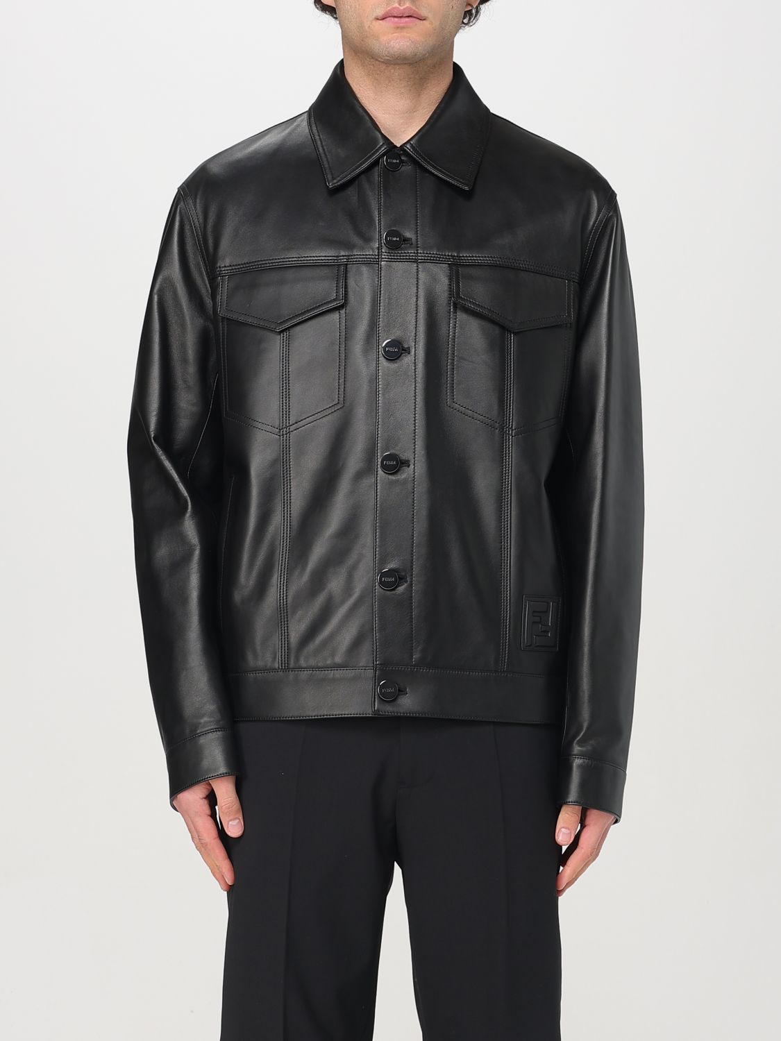 FENDI JACKET: Jacket men Fendi, Black - Img 1