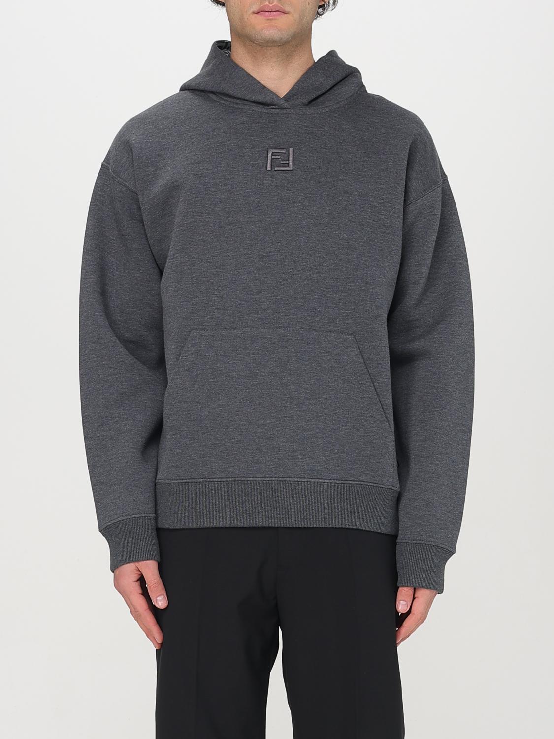 FENDI SWEATSHIRT: Sweatshirt men Fendi, Grey - Img 1