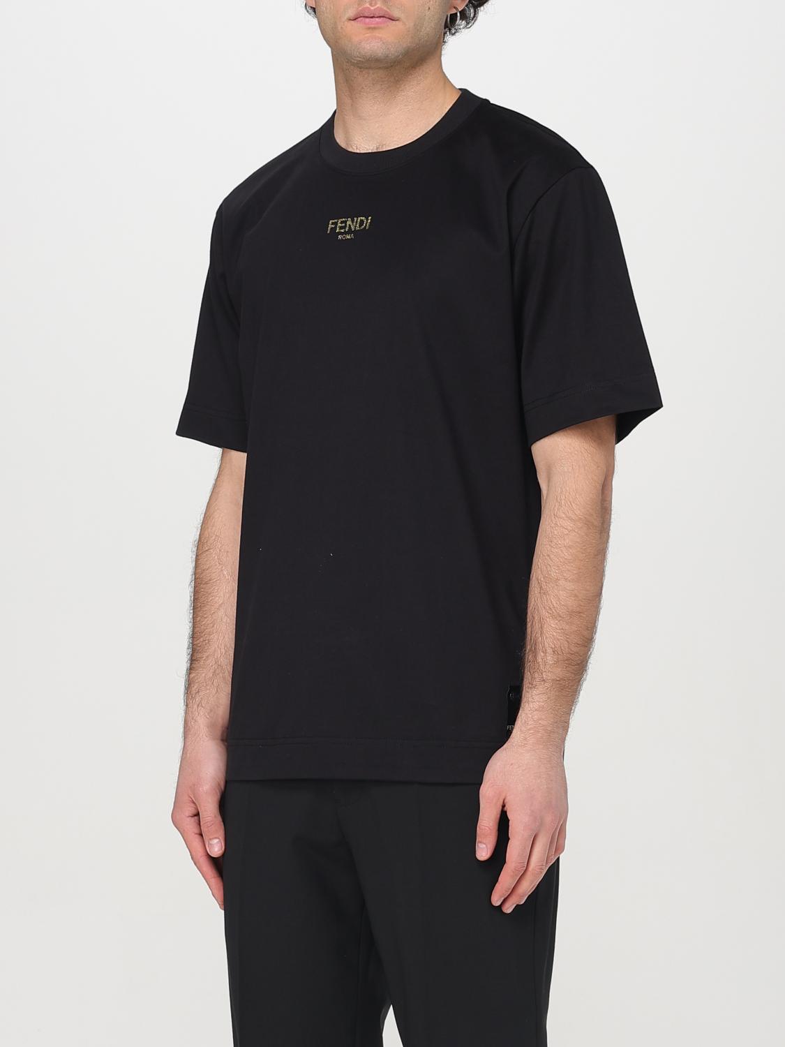 FENDI T-SHIRT: T-shirt men Fendi, Black - Img 3