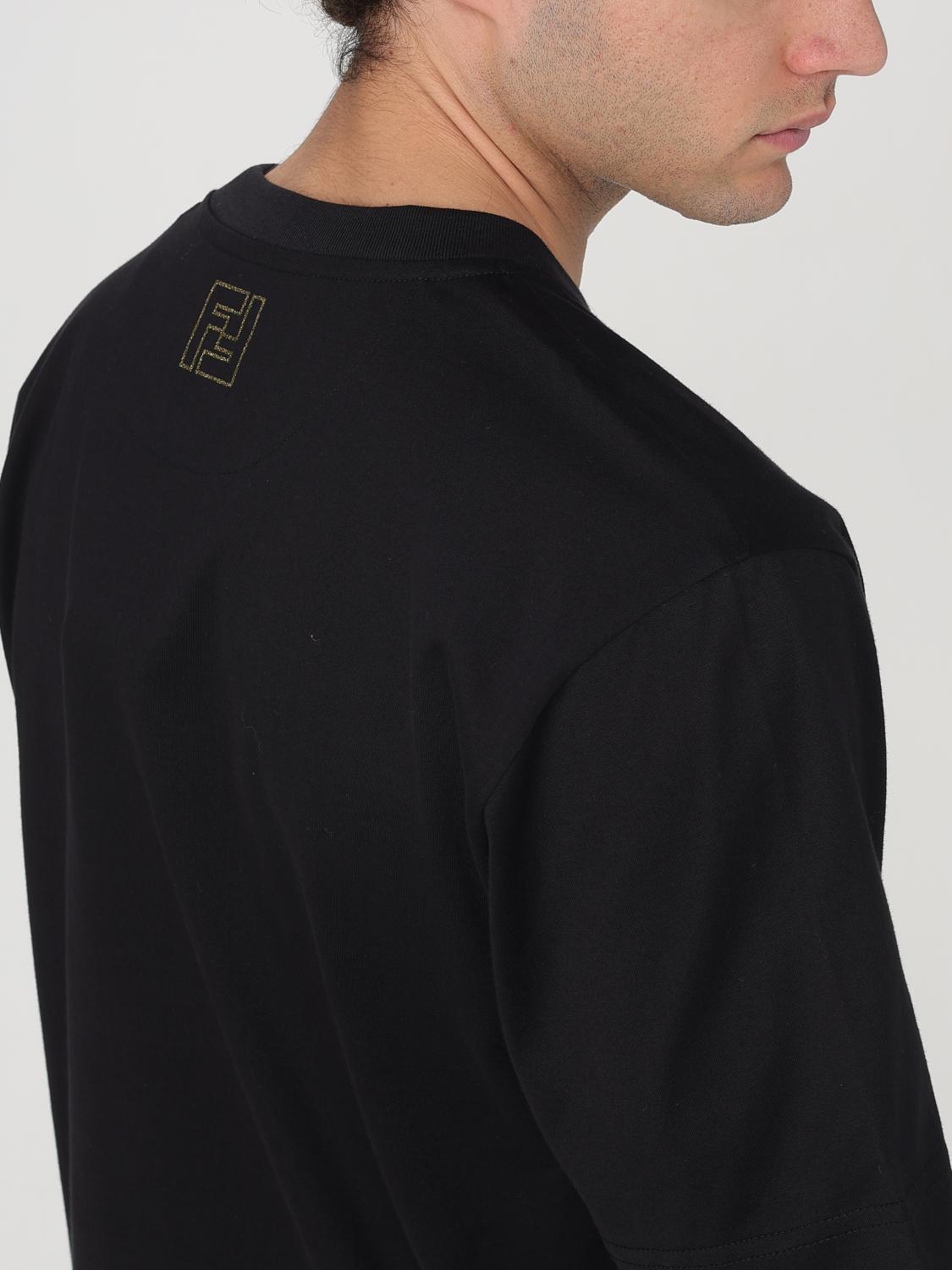 FENDI T-SHIRT: T-shirt men Fendi, Black - Img 4