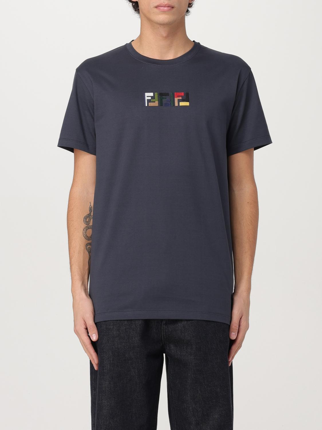 FENDI T-SHIRT: T-shirt homme Fendi, Noir - Img 1