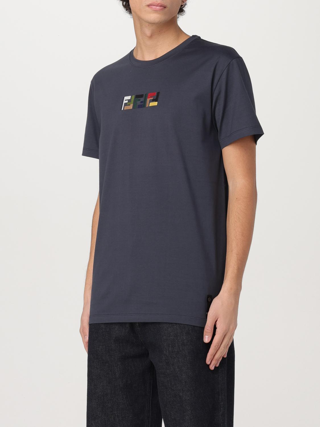 FENDI T-SHIRT: T-shirt men Fendi, Black - Img 4