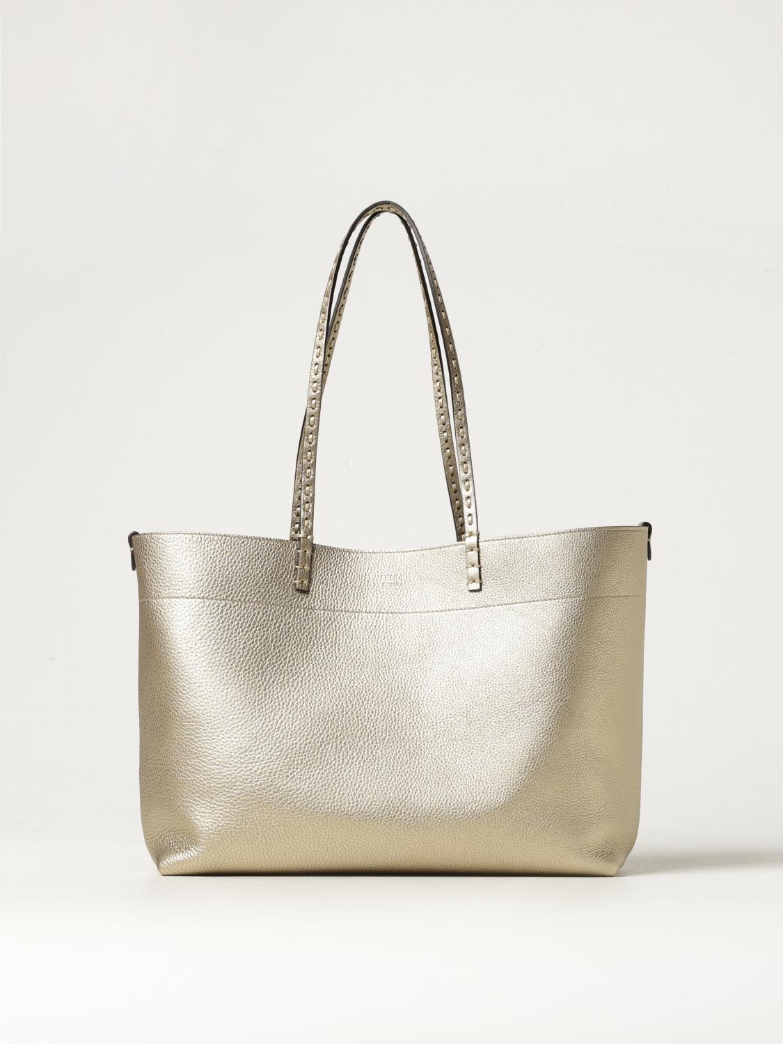 FENDI TOTE BAGS: Shoulder bag woman Fendi, Platinum - Img 1