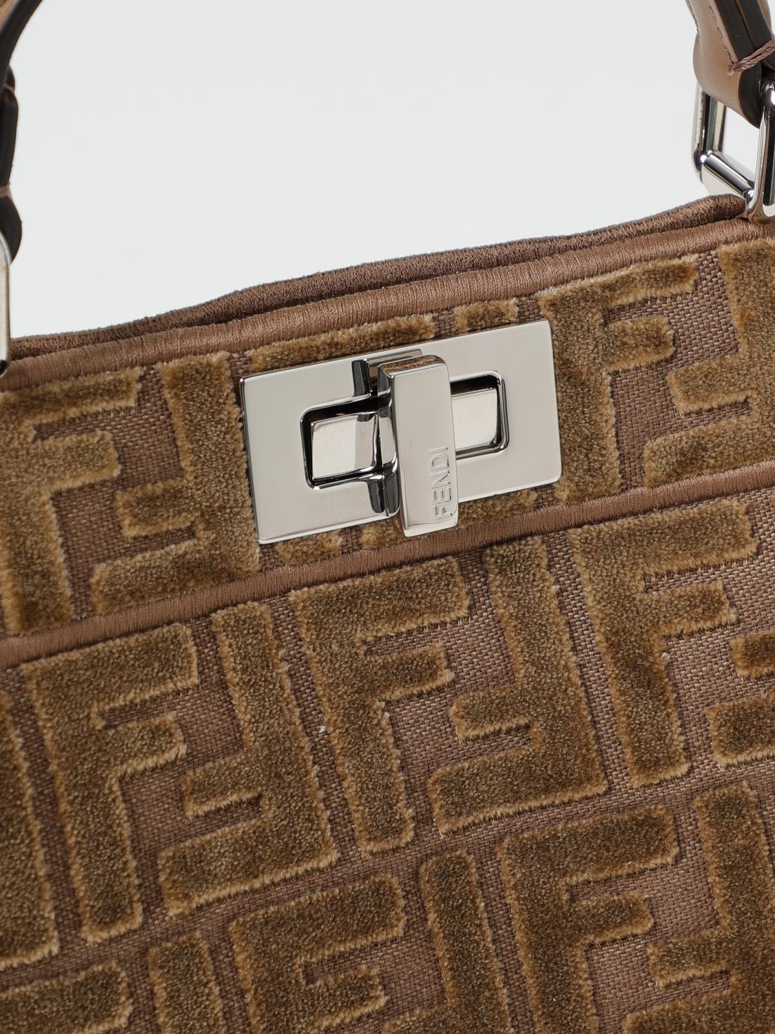 FENDI HANDBAG: Shoulder bag woman Fendi, Brown - Img 3