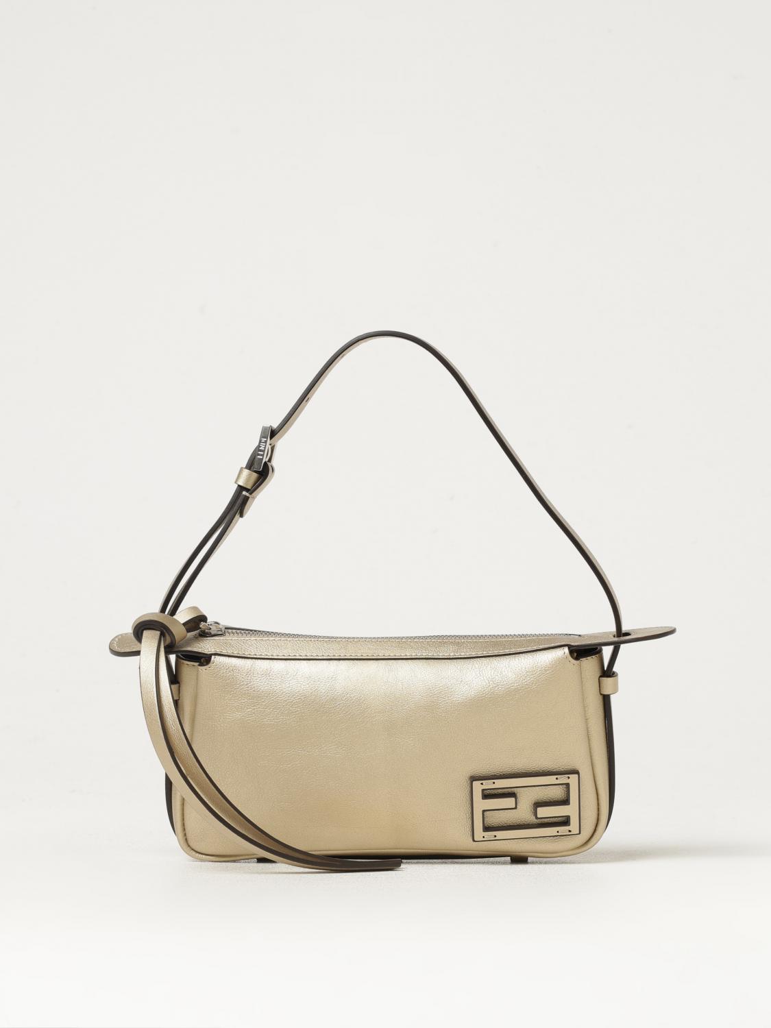 FENDI MINI BAG: Shoulder bag woman Fendi, Platinum - Img 1