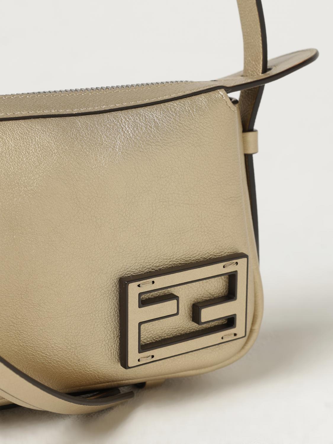 FENDI MINI BAG: Shoulder bag woman Fendi, Platinum - Img 4