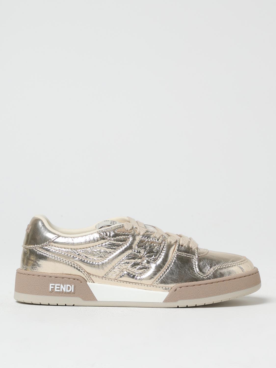 FENDI SNEAKERS: Sneakers woman Fendi, Beige - Img 1