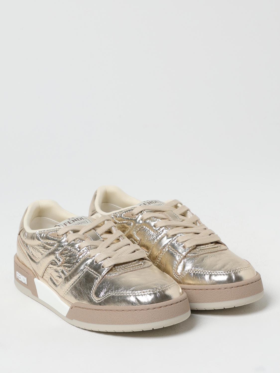 FENDI SNEAKERS: Sneakers woman Fendi, Beige - Img 2