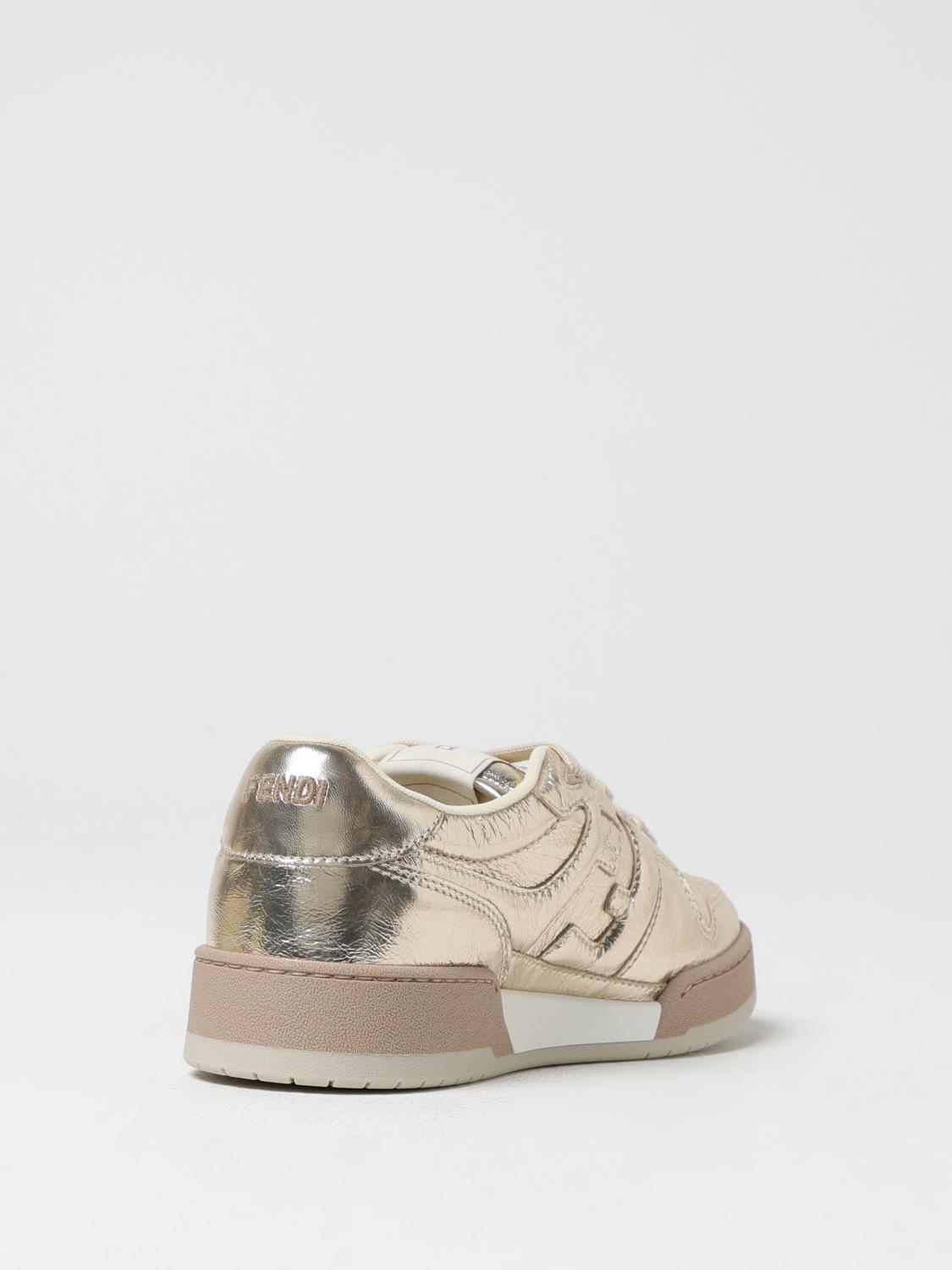 FENDI SNEAKERS: Sneakers woman Fendi, Beige - Img 3