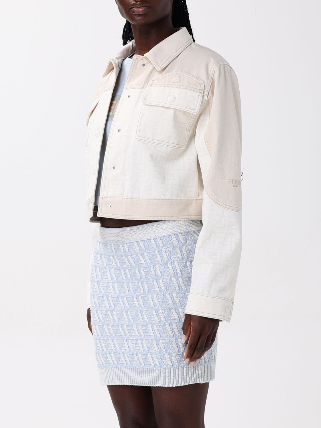 FENDI JACKET: Jacket woman Fendi, White - Img 3