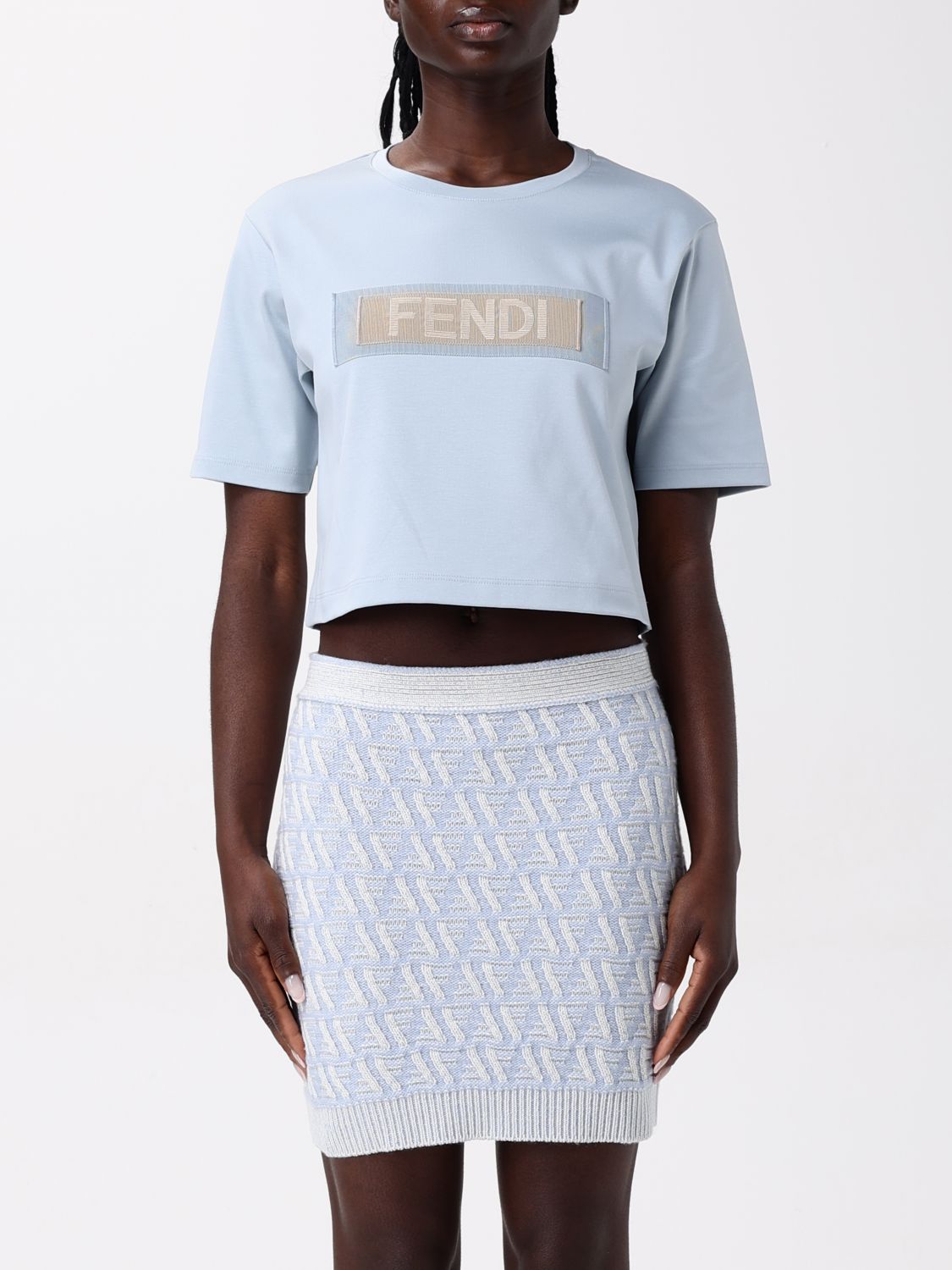 FENDI T-SHIRT: T-shirt woman Fendi, Dust - Img 1