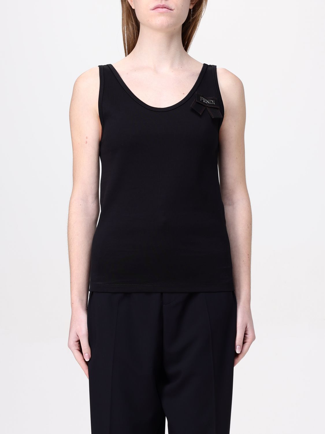 FENDI TOP: Top woman Fendi, Black - Img 1