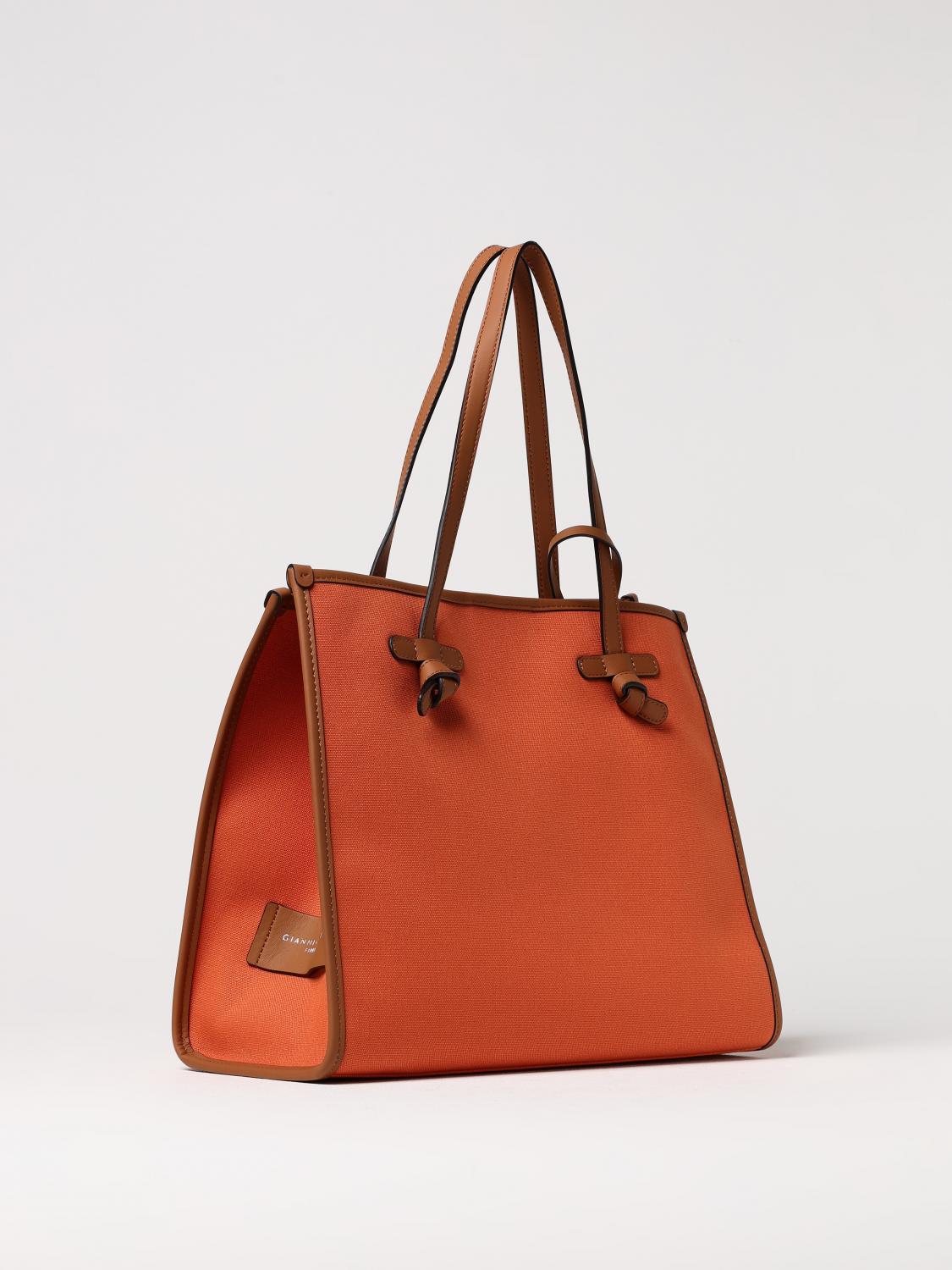 GIANNI CHIARINI CLUB MARCELLA BOLSO TOTE: Bolso de hombro mujer Gianni Chiarini Club Marcella, Naranja - Img 2