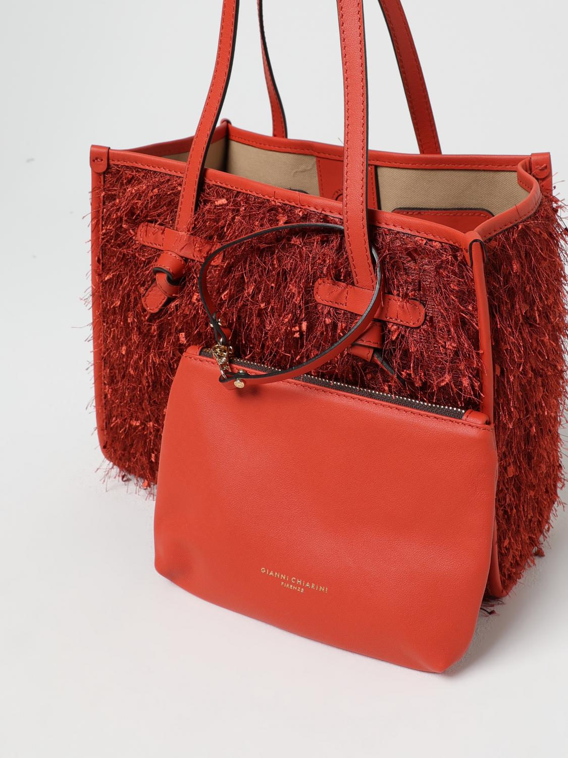 GIANNI CHIARINI CLUB MARCELLA TOTE BAGS: Shoulder bag woman Gianni Chiarini Club Marcella, Coral - Img 3