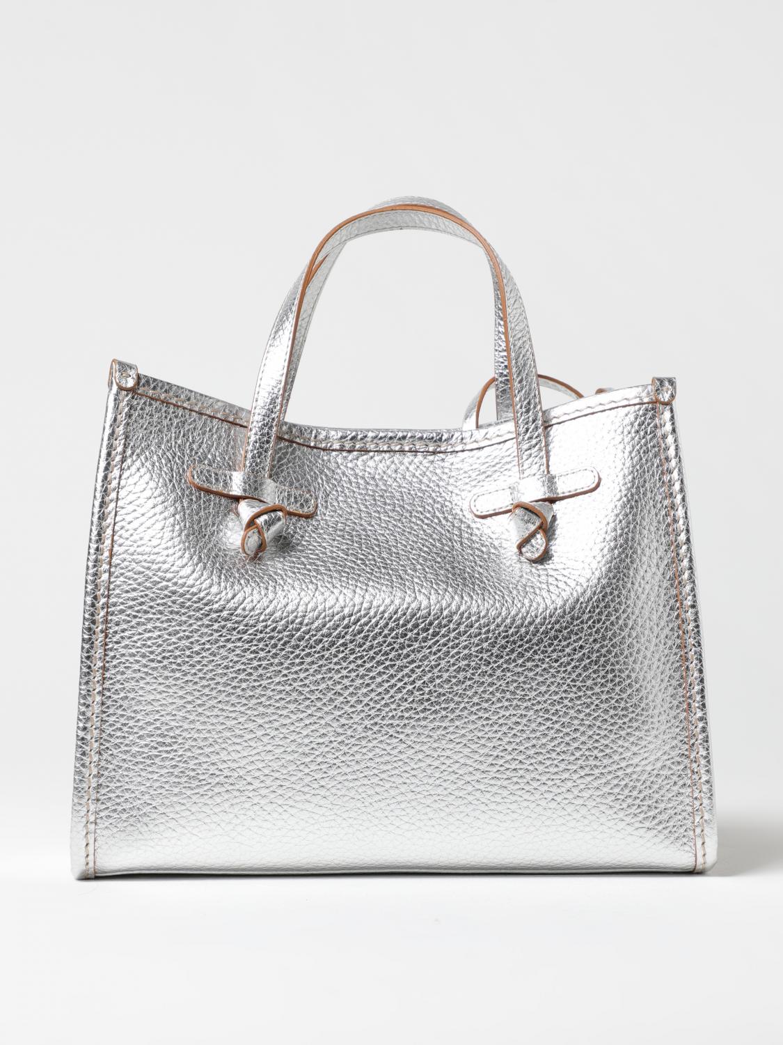 GIANNI CHIARINI CLUB MARCELLA SAC PORTÉ MAIN: Sac porté épaule femme Gianni Chiarini Club Marcella, Argent - Img 1