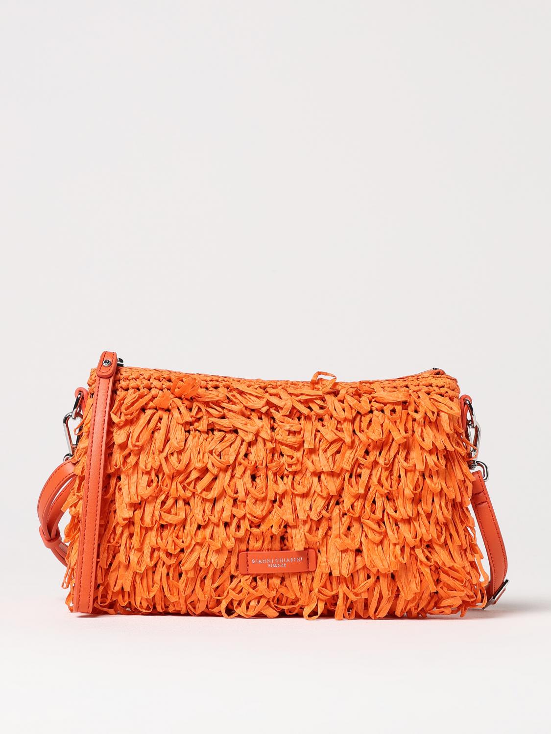 GIANNI CHIARINI CLUB MARCELLA CROSSBODY BAGS: Shoulder bag woman Gianni Chiarini Club Marcella, Orange - Img 1