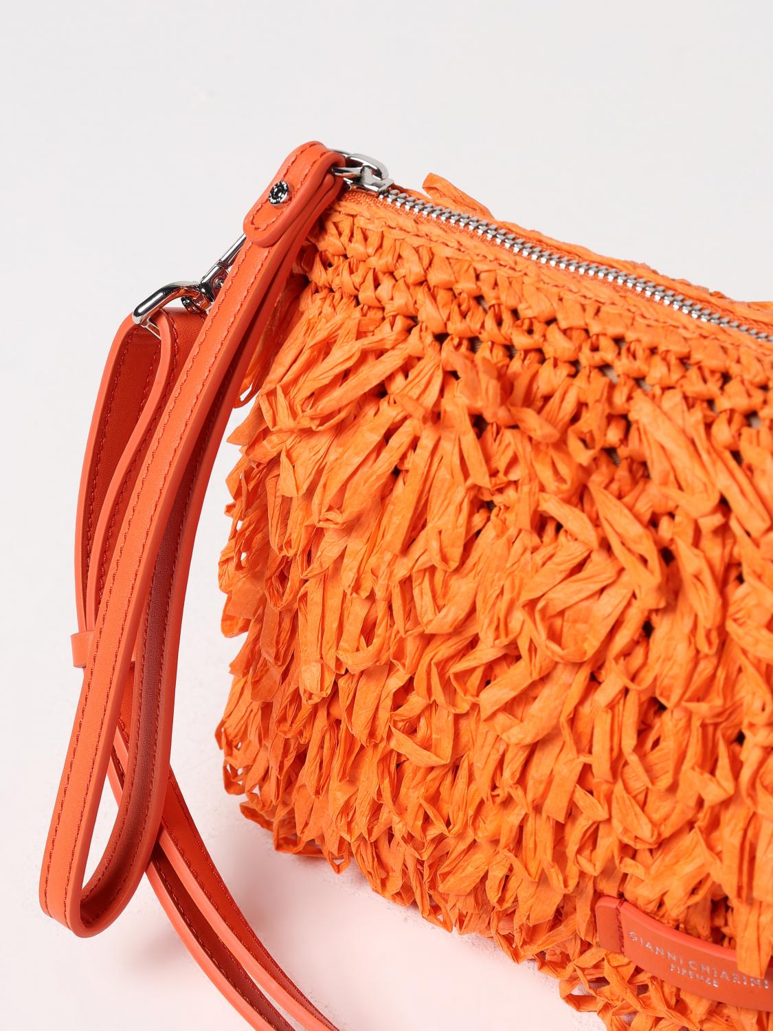 GIANNI CHIARINI CLUB MARCELLA CROSSBODY BAGS: Shoulder bag woman Gianni Chiarini Club Marcella, Orange - Img 3