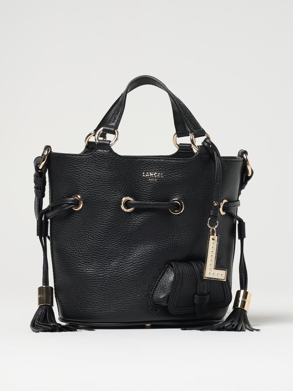LANCEL BORSA A MANO: Borsa Lancel in pelle martellata , Nero - Img 1