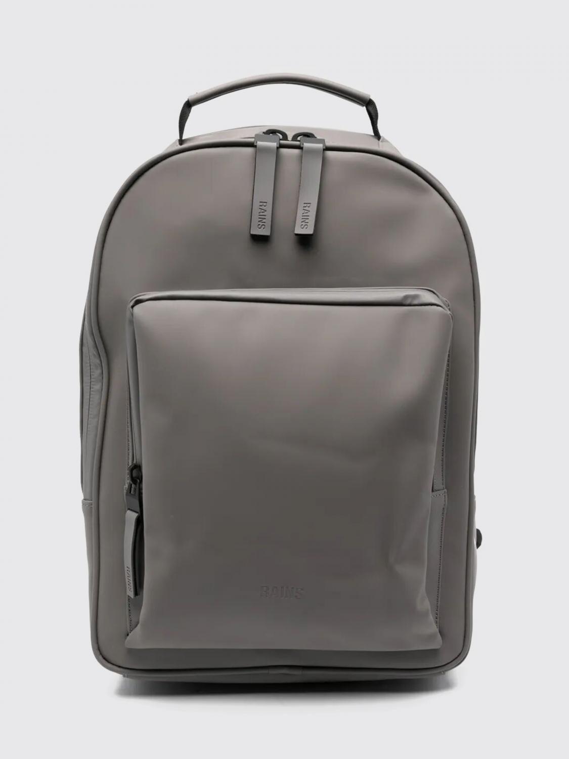 RAINS ZAINO: Zaino Book Daypack Rains in PES, Grigio - Img 1