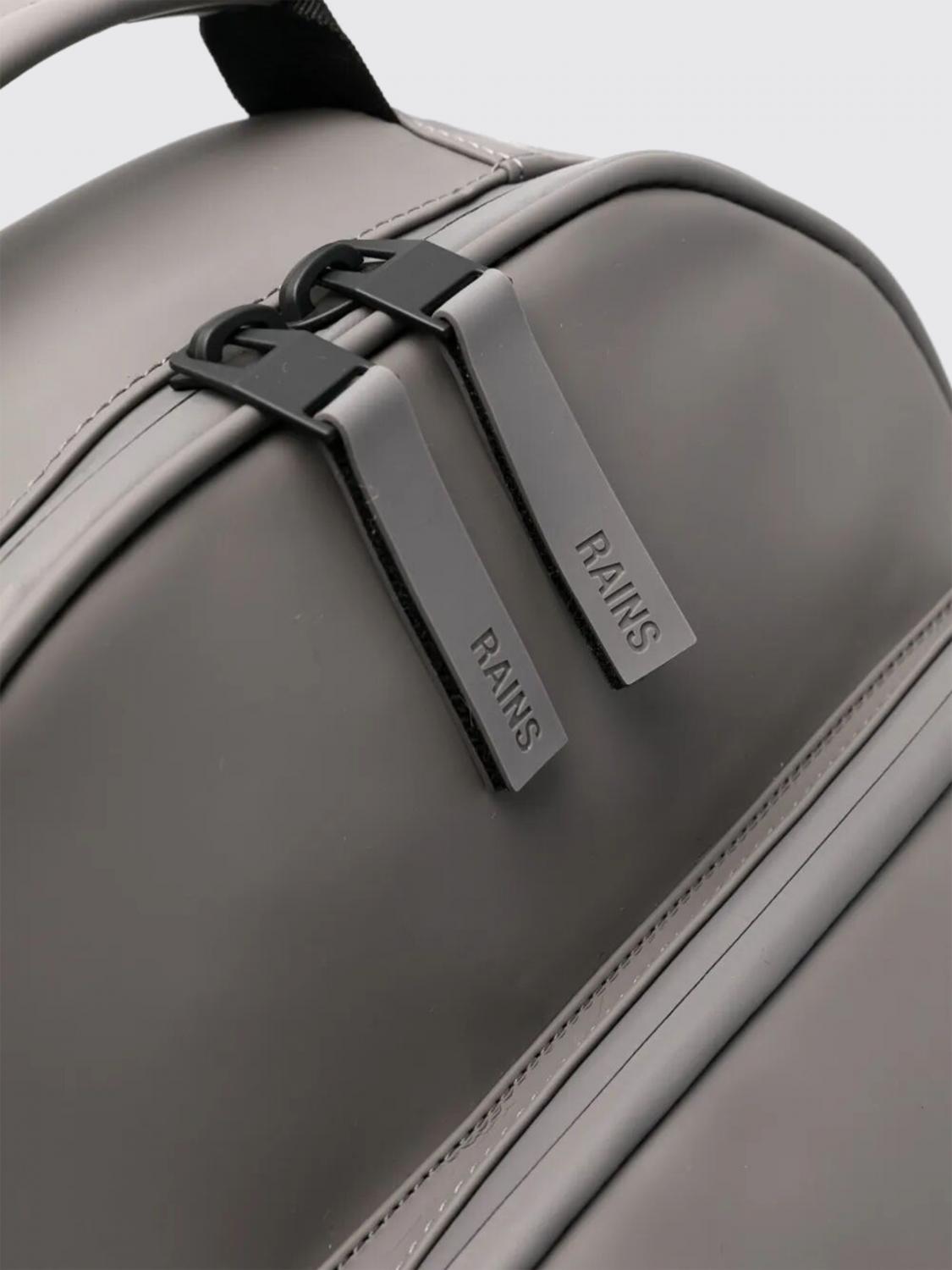 RAINS ZAINO: Zaino Book Daypack Rains in PES, Grigio - Img 3