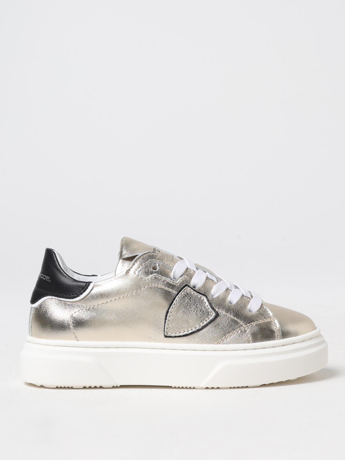 PHILIPPE MODEL JUNIOR SNEAKERS: Sneakers kinder Philippe Model Junior, Gold - Img 1