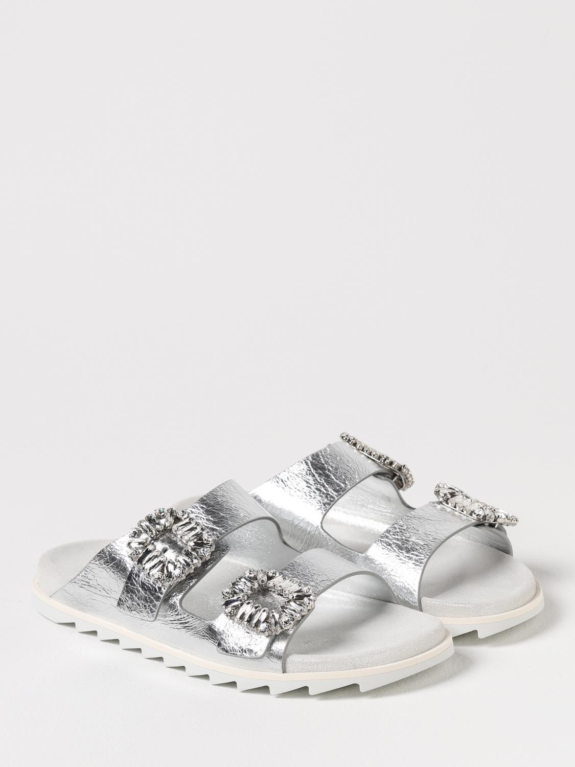 ROGER VIVIER フラットサンダル: シューズ レディース Roger Vivier, ベージュ - Img 2