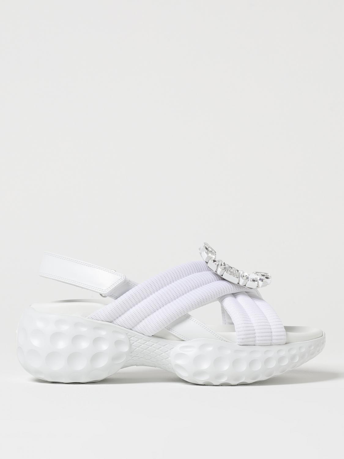 ROGER VIVIER FLAT SANDALS: Sneakers woman Roger Vivier, White - Img 1