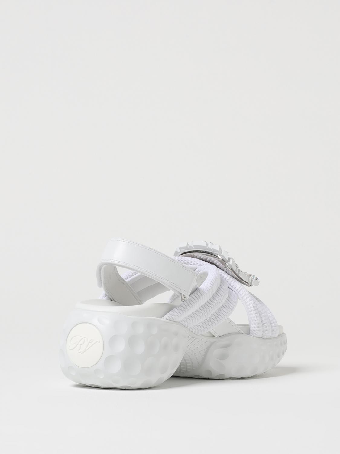 ROGER VIVIER FLAT SANDALS: Sneakers woman Roger Vivier, White - Img 3