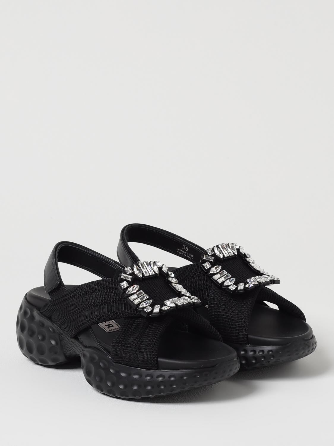 ROGER VIVIER FLAT SANDALS: Sneakers woman Roger Vivier, Black - Img 2