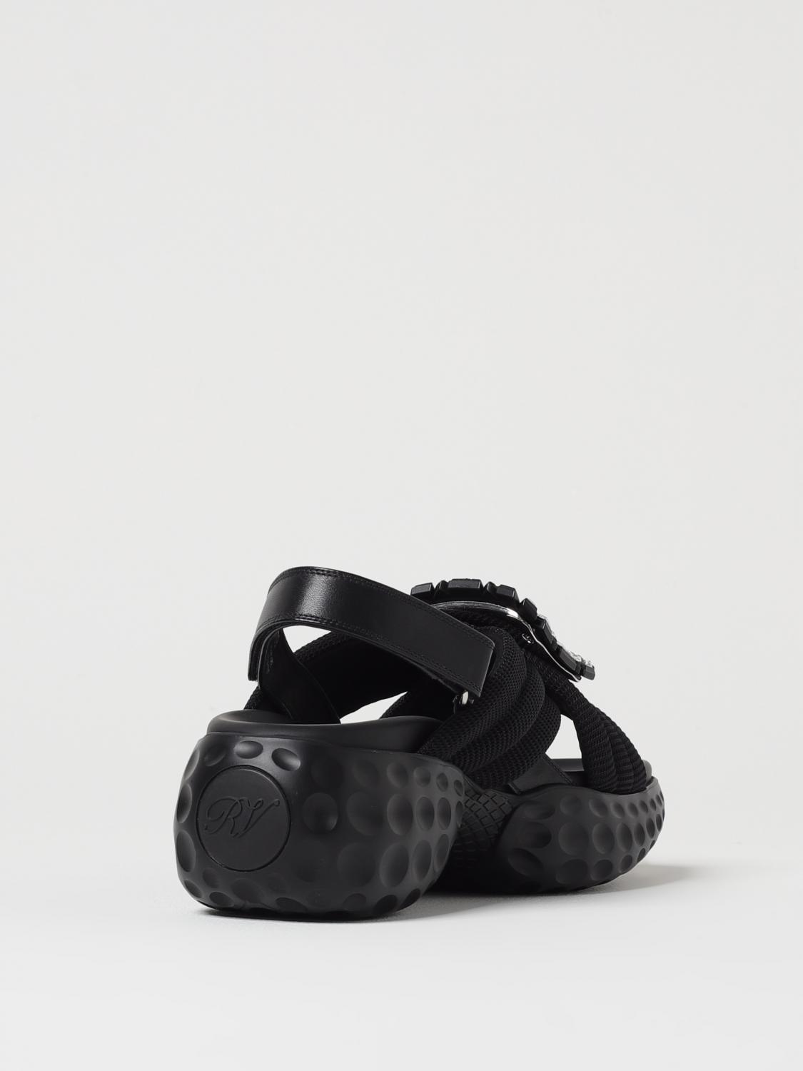 ROGER VIVIER FLAT SANDALS: Sneakers woman Roger Vivier, Black - Img 3