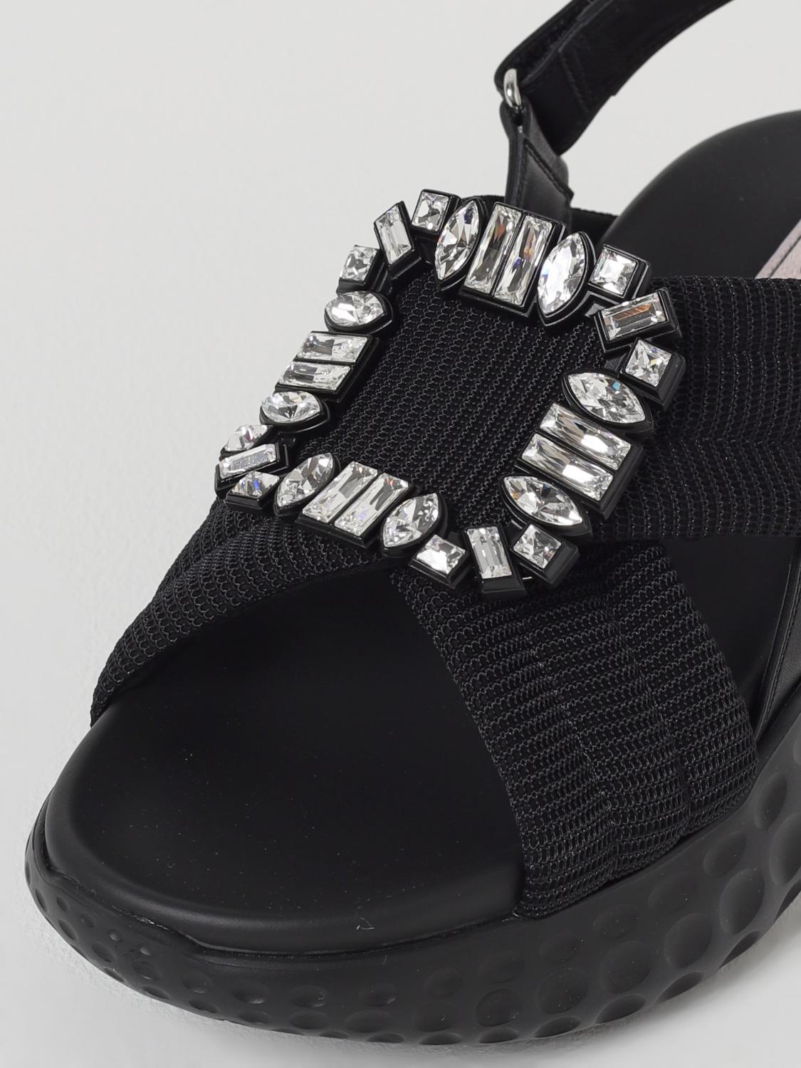 ROGER VIVIER FLAT SANDALS: Sneakers woman Roger Vivier, Black - Img 4