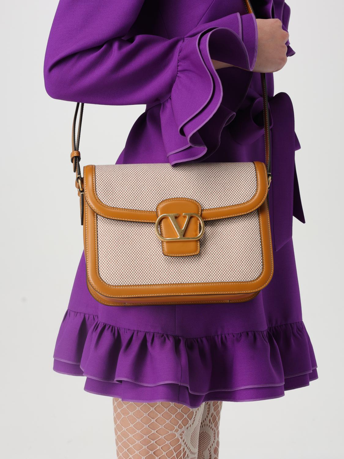 VALENTINO GARAVANI CROSSBODY BAGS: Shoulder bag woman Valentino Garavani, Yellow Cream - Img 2