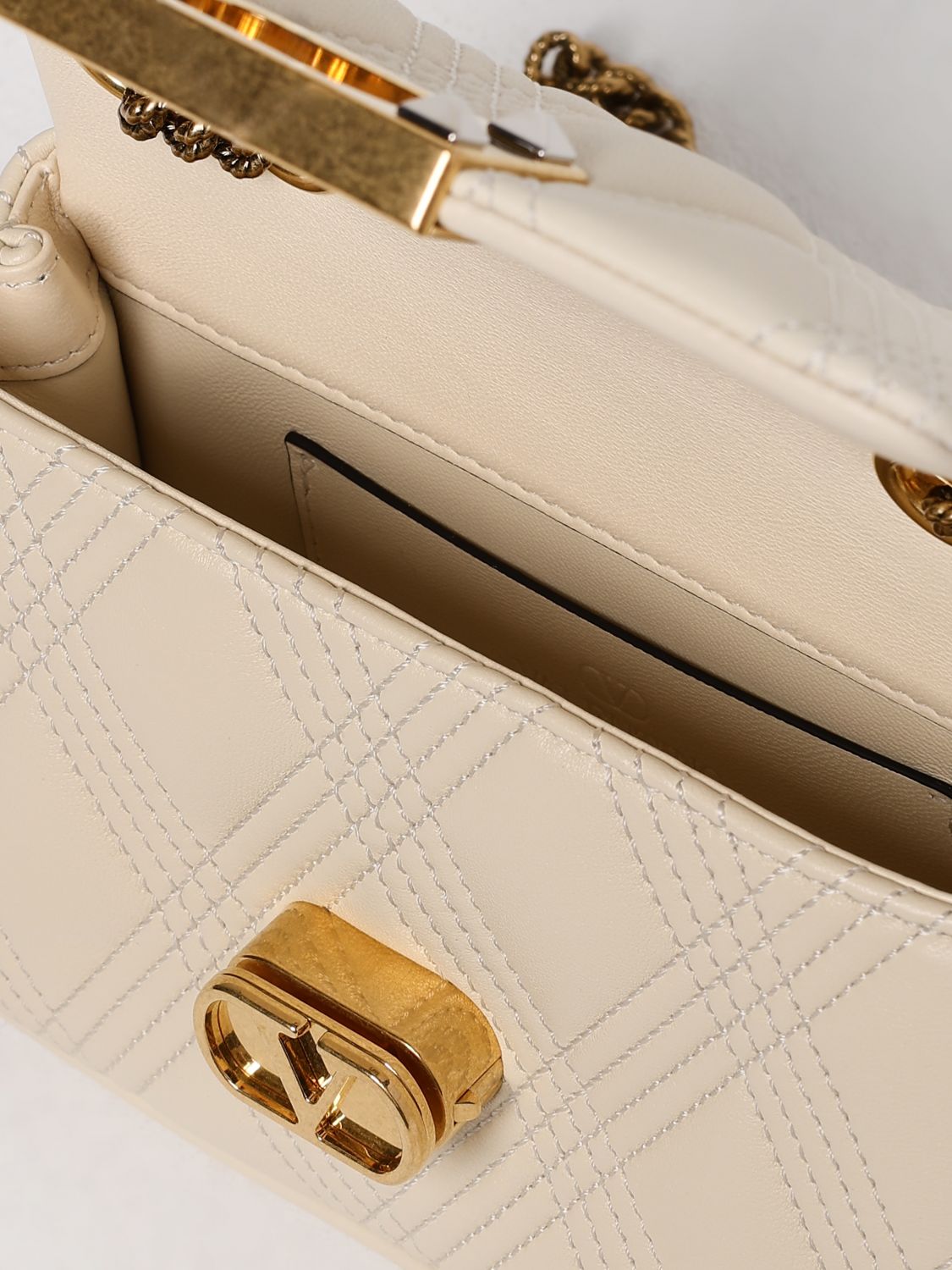 VALENTINO GARAVANI MINI-TASCHE: Schultertasche damen Valentino Garavani, Ivory - Img 5