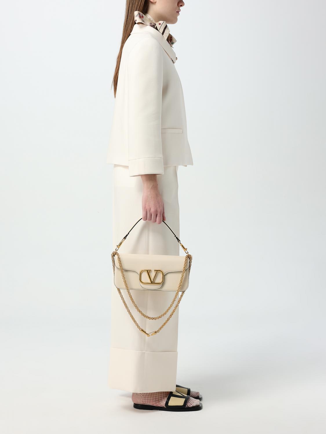 VALENTINO GARAVANI SHOULDER BAG: Shoulder bag woman Valentino Garavani, Yellow Cream - Img 2