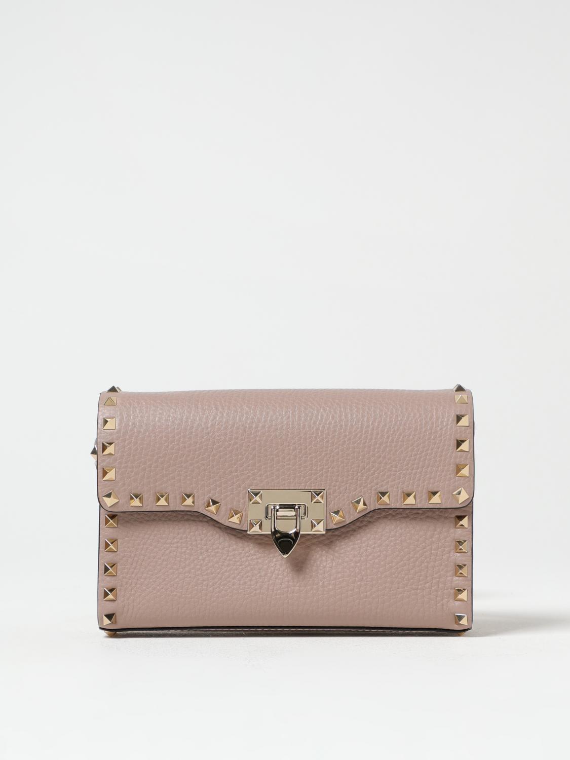 VALENTINO GARAVANI CROSSBODY BAGS: Shoulder bag woman Valentino Garavani, Blush Pink - Img 1