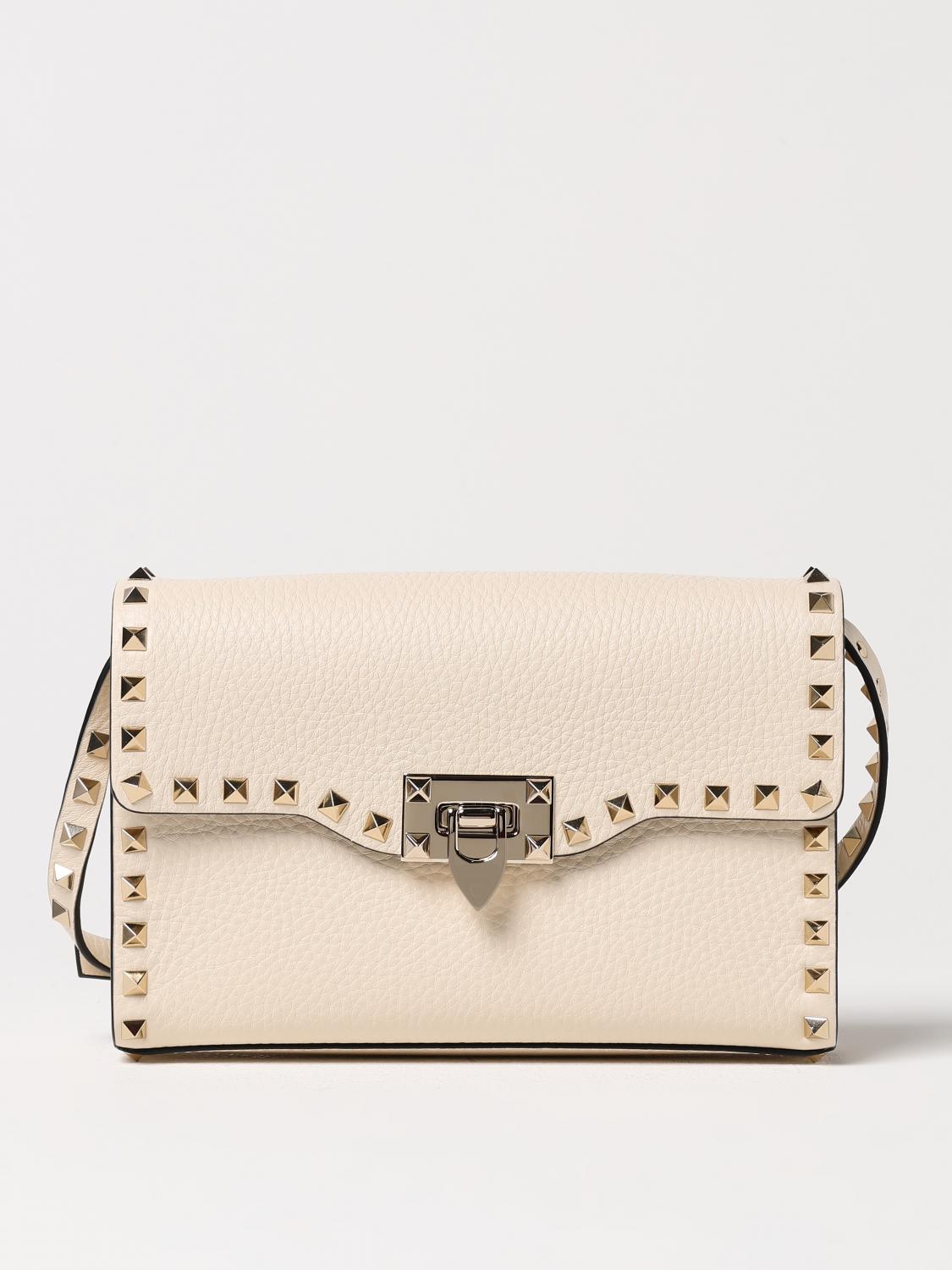 VALENTINO GARAVANI CROSSBODY BAGS: Shoulder bag woman Valentino Garavani, Yellow Cream - Img 1