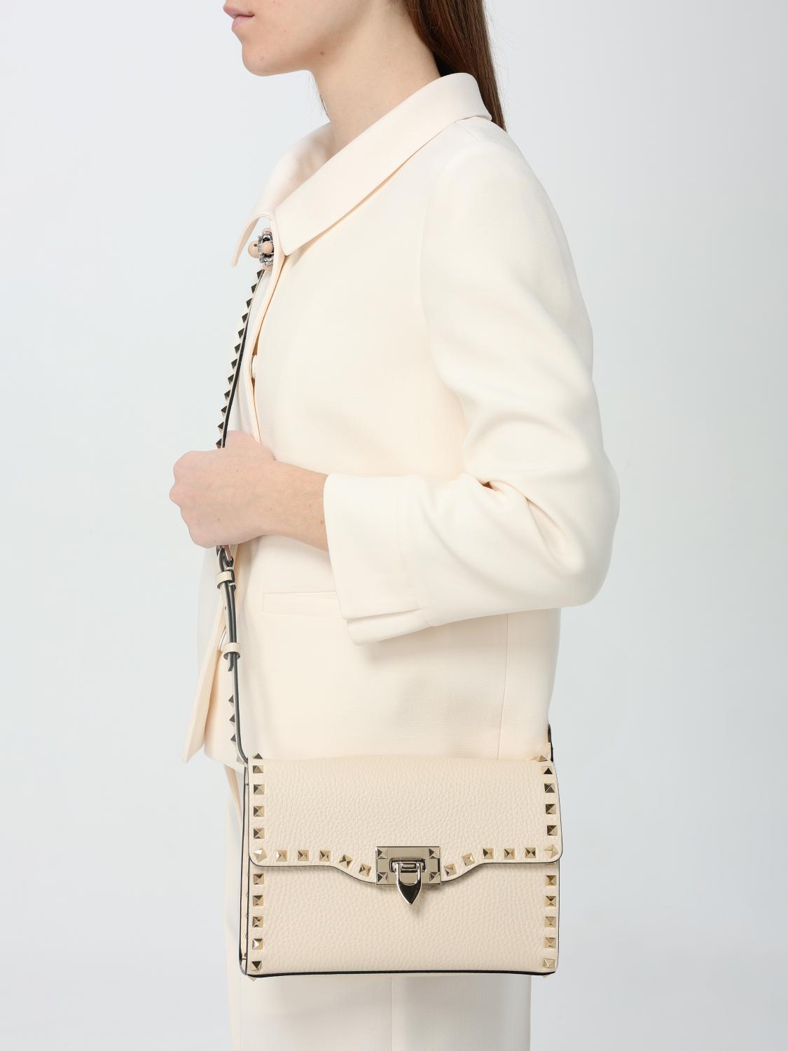 VALENTINO GARAVANI CROSSBODY BAGS: Shoulder bag woman Valentino Garavani, Yellow Cream - Img 2