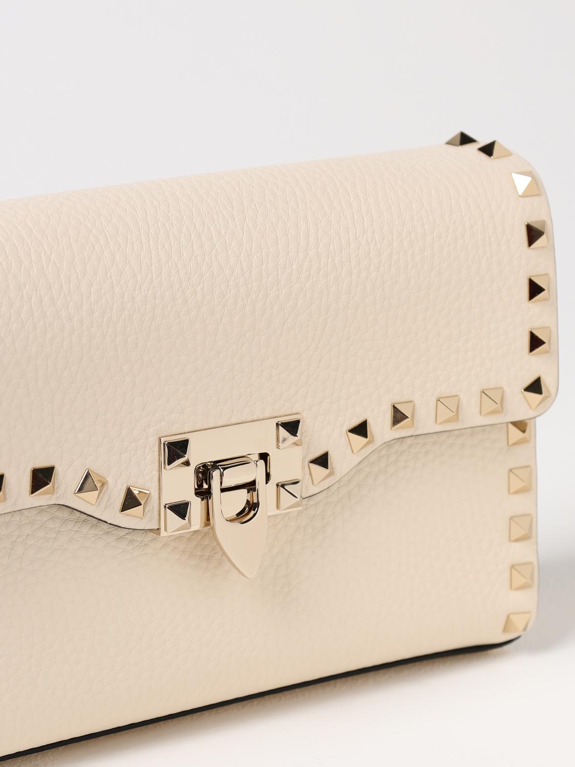 VALENTINO GARAVANI CROSSBODY BAGS: Shoulder bag woman Valentino Garavani, Yellow Cream - Img 4