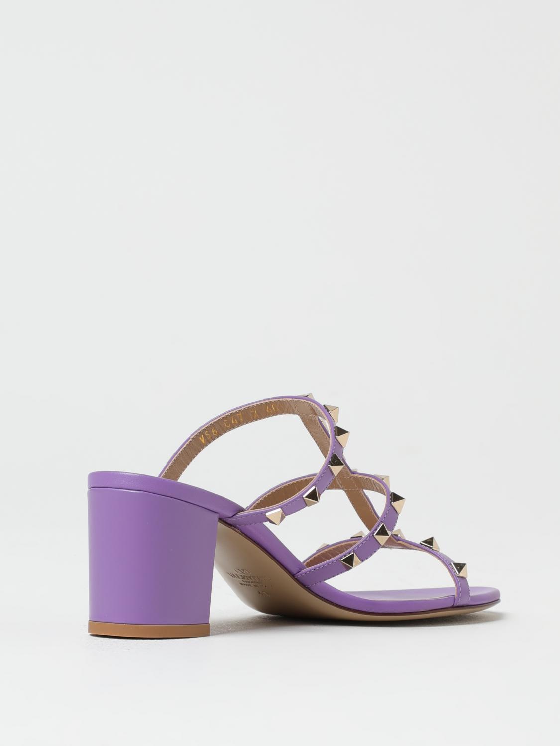 VALENTINO GARAVANI HEELED SANDALS: Shoes woman Valentino Garavani, Lilac - Img 3