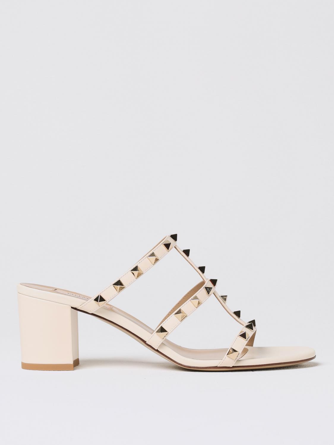 VALENTINO GARAVANI HEELED SANDALS: Shoes woman Valentino Garavani, Yellow Cream - Img 1