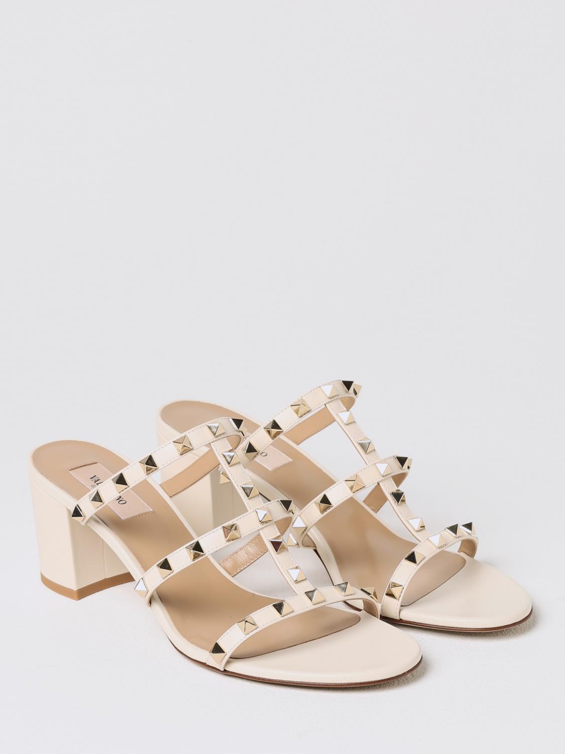 VALENTINO GARAVANI HEELED SANDALS: Shoes woman Valentino Garavani, Yellow Cream - Img 2