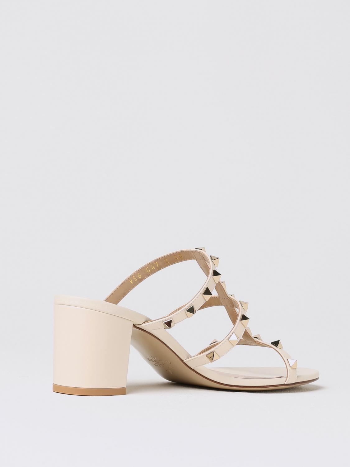 VALENTINO GARAVANI HEELED SANDALS: Shoes woman Valentino Garavani, Yellow Cream - Img 3