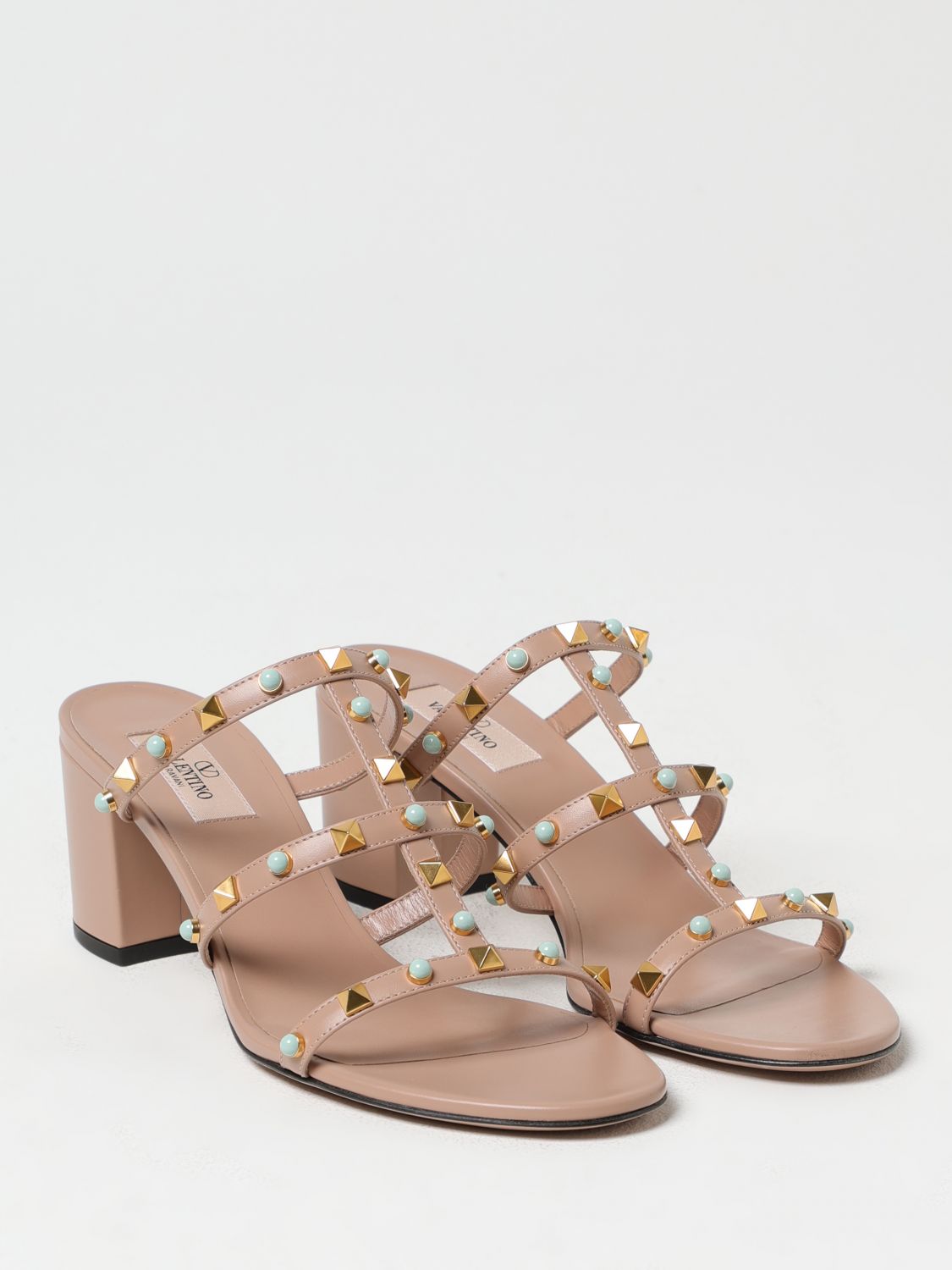 VALENTINO GARAVANI SANDALIAS DE TACÓN: Zapatos mujer Valentino Garavani, Beige - Img 2