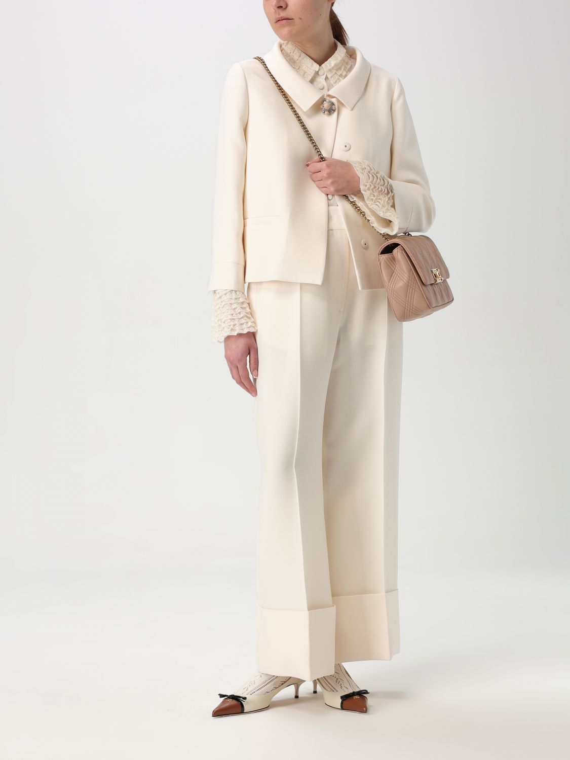 VALENTINO VESTE: Blazer femme Valentino, Jaune Crème - Img 2