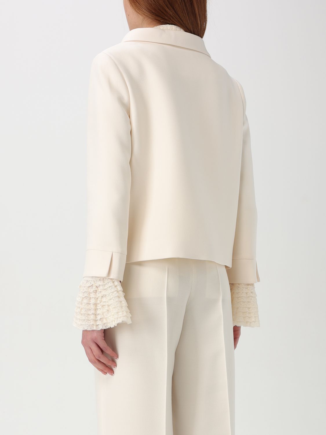 VALENTINO VESTE: Blazer femme Valentino, Jaune Crème - Img 3