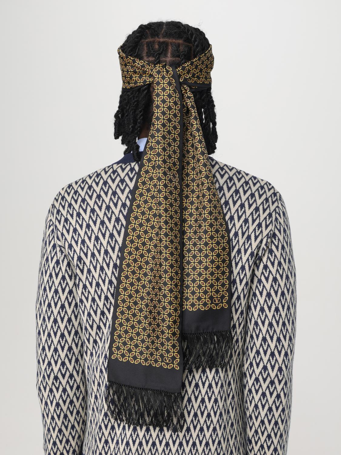 VALENTINO GARAVANI NECK SCARF: Neck scarf men Valentino Garavani, Black - Img 2